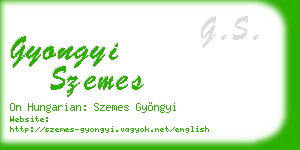 gyongyi szemes business card