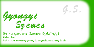 gyongyi szemes business card